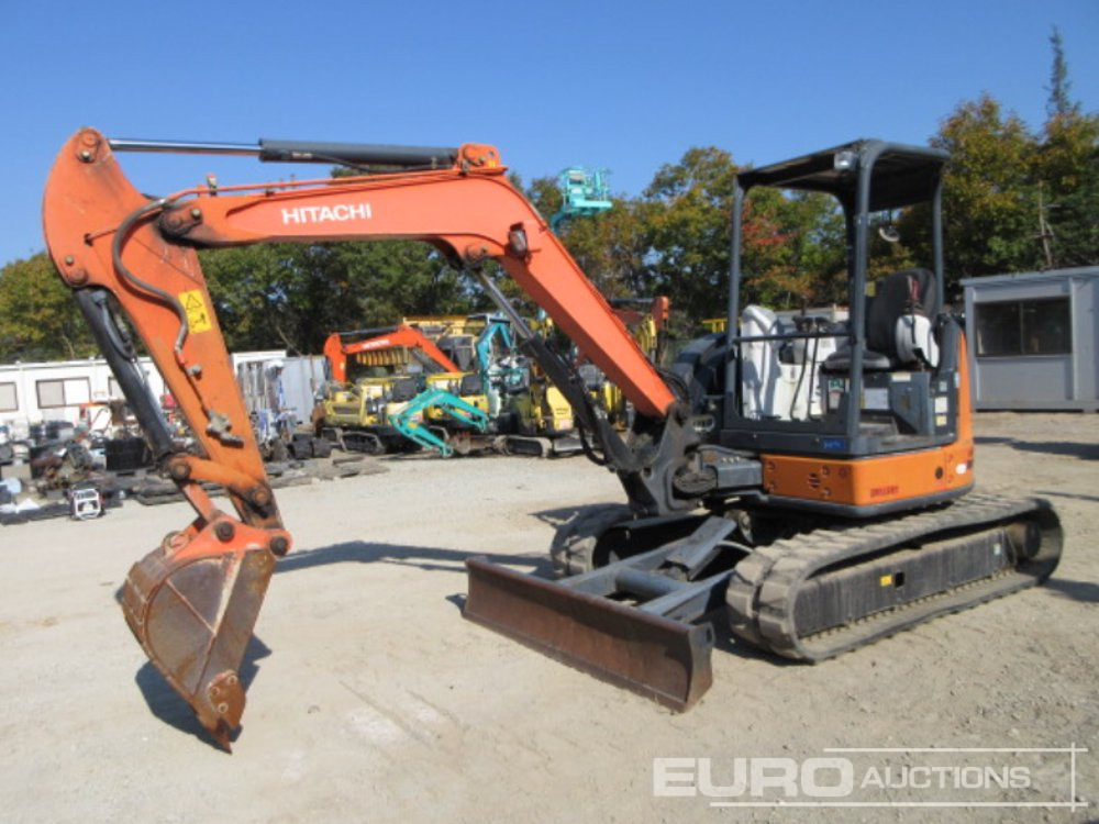 2013 Hitachi ZX40U-5A Rubber Tracks, Blade, Piped, Offset, Canopy - Mini escavadeira: foto 1 2013 Hitachi ZX40U-5A Rubber Tracks, Blade, Piped, Offset, Canopy - Mini escavadeira: foto 1