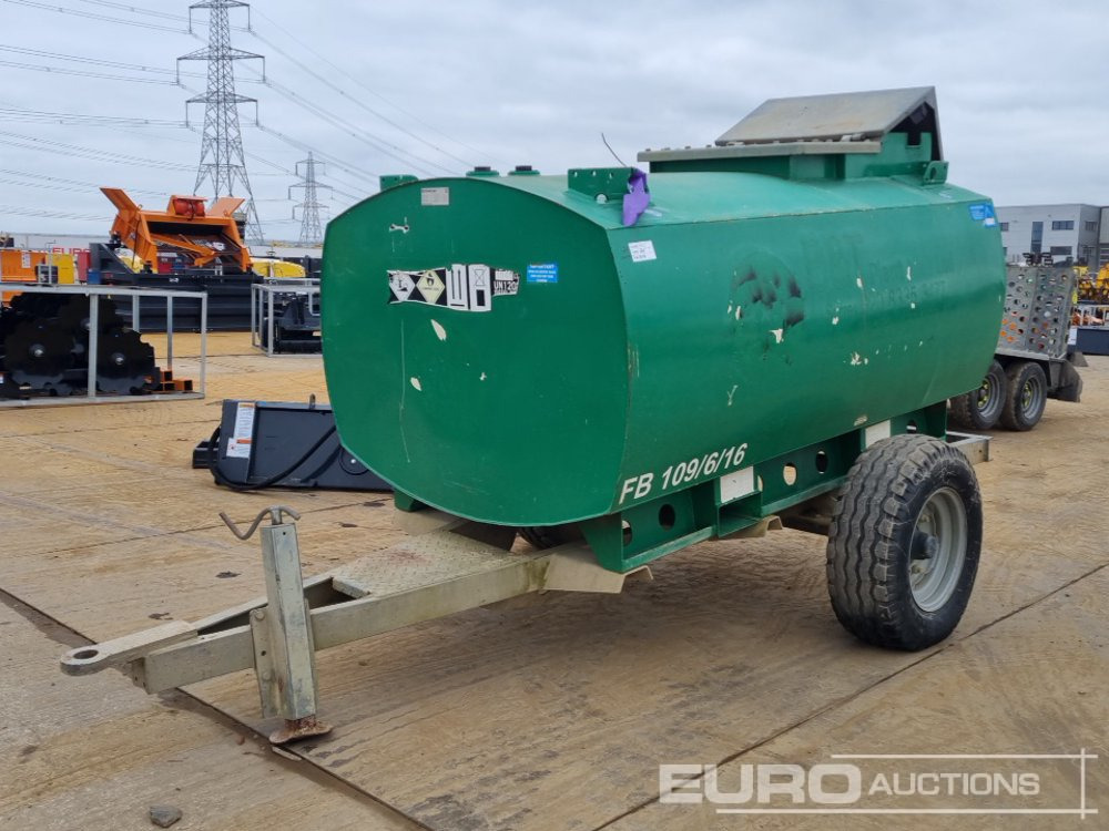 2016 Conquip 2000 Litre Single Axle Bunded Fuel Bowser, Electric Pump - Depósito de armazenamento: foto 1 2016 Conquip 2000 Litre Single Axle Bunded Fuel Bowser, Electric Pump - Depósito de armazenamento: foto 1