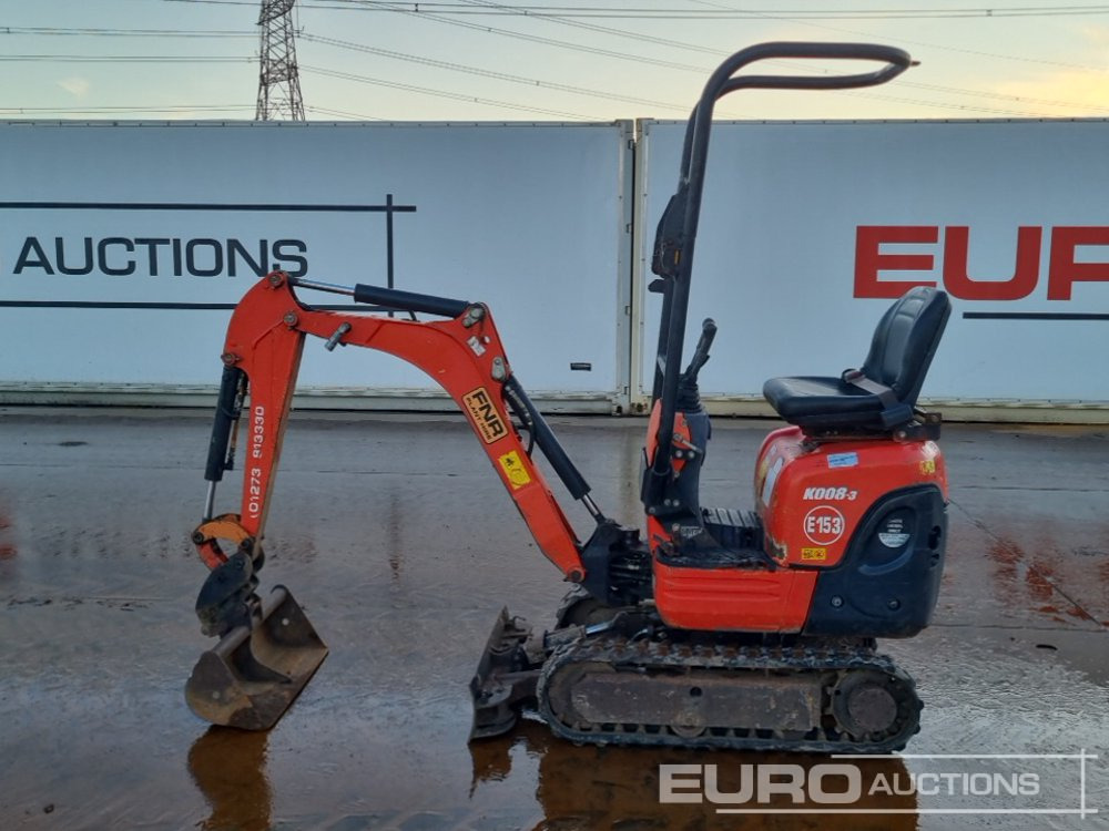2016 Kubota K008-3 - Mini escavadeira: foto 2 2016 Kubota K008-3 - Mini escavadeira: foto 2