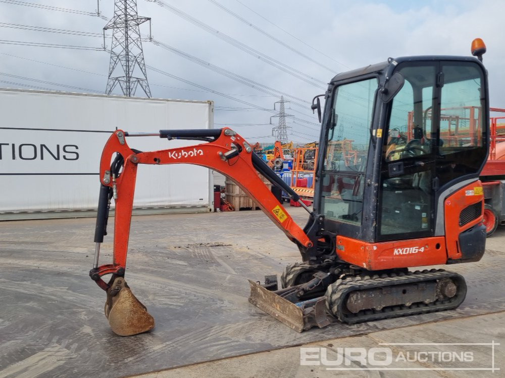2016 Kubota KX016-4 - Mini escavadeira: foto 1 2016 Kubota KX016-4 - Mini escavadeira: foto 1
