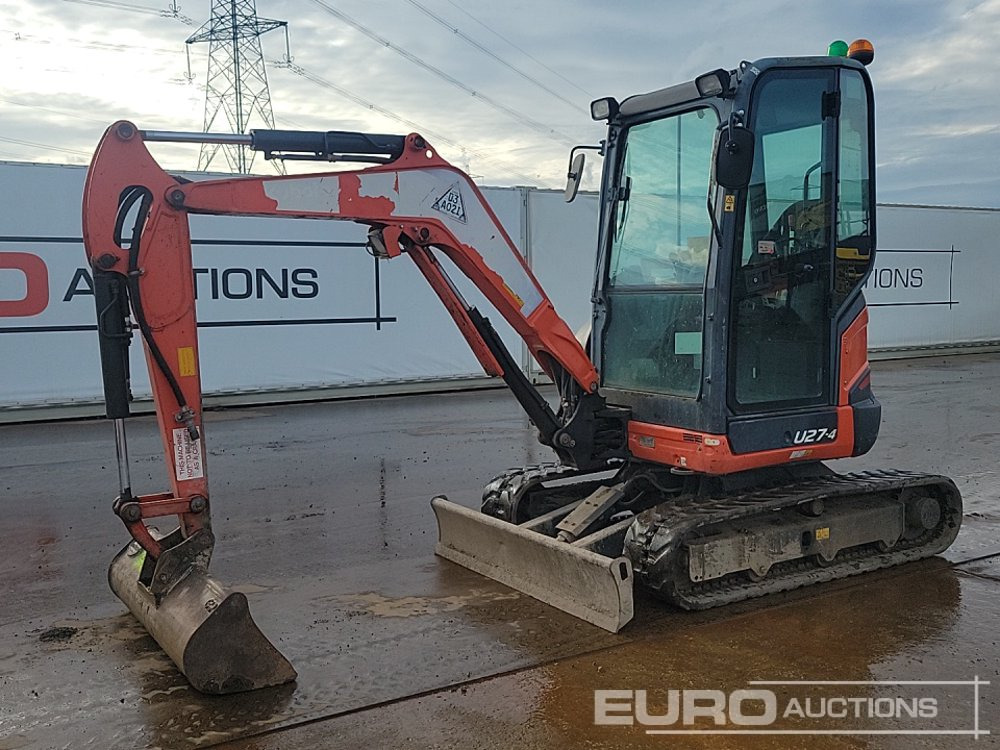 2016 Kubota U27-4 - Mini escavadeira: foto 1 2016 Kubota U27-4 - Mini escavadeira: foto 1