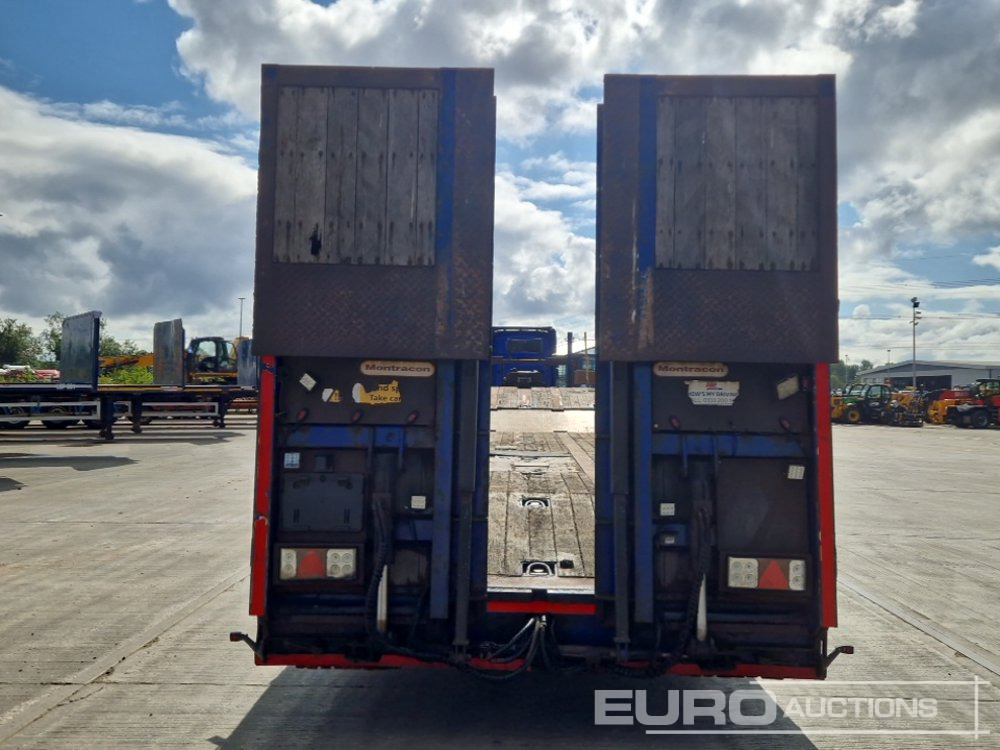 2016 Montracon Tri Axle Step Frame Low Loader Trailer, Winch, Neck Ramps, Out Riggers, Hydraulic Flip Toe Ramps - Semi-reboque baixa: foto 4 2016 Montracon Tri Axle Step Frame Low Loader Trailer, Winch, Neck Ramps, Out Riggers, Hydraulic Flip Toe Ramps - Semi-reboque baixa: foto 4