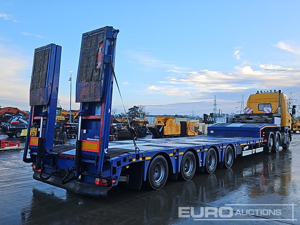 2017 Kassbohrer 4 Axle Extendable Stepframe Low Loader Trailer, 1 Rear Stear Axle, Out Riggers, Hydraulic Fliptoe Ramps - Semi-reboque baixa: foto 5 2017 Kassbohrer 4 Axle Extendable Stepframe Low Loader Trailer, 1 Rear Stear Axle, Out Riggers, Hydraulic Fliptoe Ramps - Semi-reboque baixa: foto 5