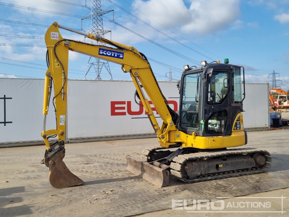 2017 Komatsu PC55MR-3 - Mini escavadeira: foto 1 2017 Komatsu PC55MR-3 - Mini escavadeira: foto 1