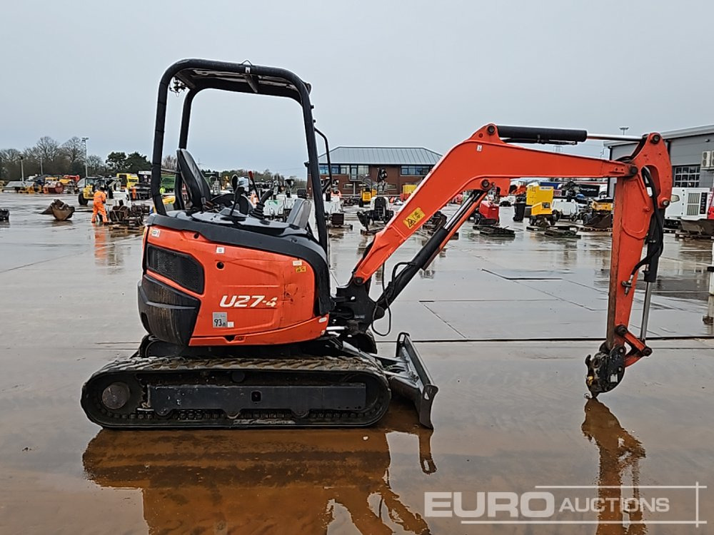 Mini escavadeira 2017 Kubota U27-4: foto 6