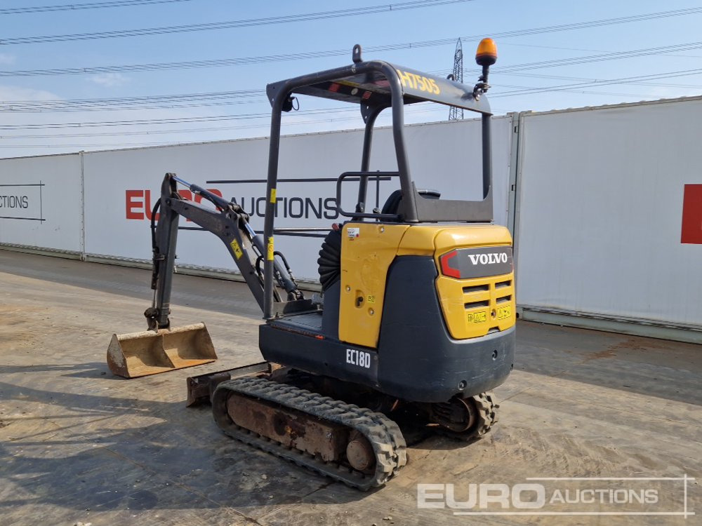 2017 Volvo EC18D - Mini escavadeira: foto 3 2017 Volvo EC18D - Mini escavadeira: foto 3