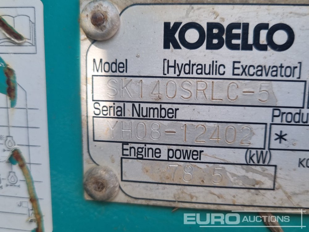 Escavadora de rastos 2018 Kobelco SK140SRLC-5: foto 40