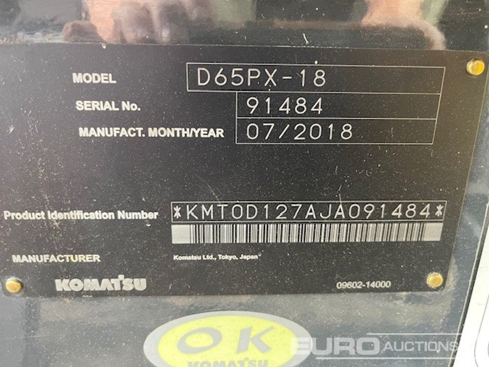 2018 Komatsu D65PX-18 - Buldôzer: foto 2 2018 Komatsu D65PX-18 - Buldôzer: foto 2