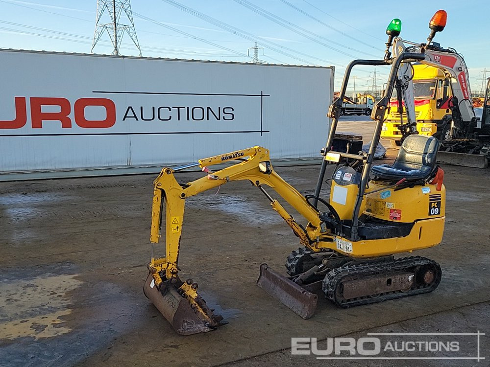 2018 Komatsu PC09-1 - Mini escavadeira: foto 1 2018 Komatsu PC09-1 - Mini escavadeira: foto 1