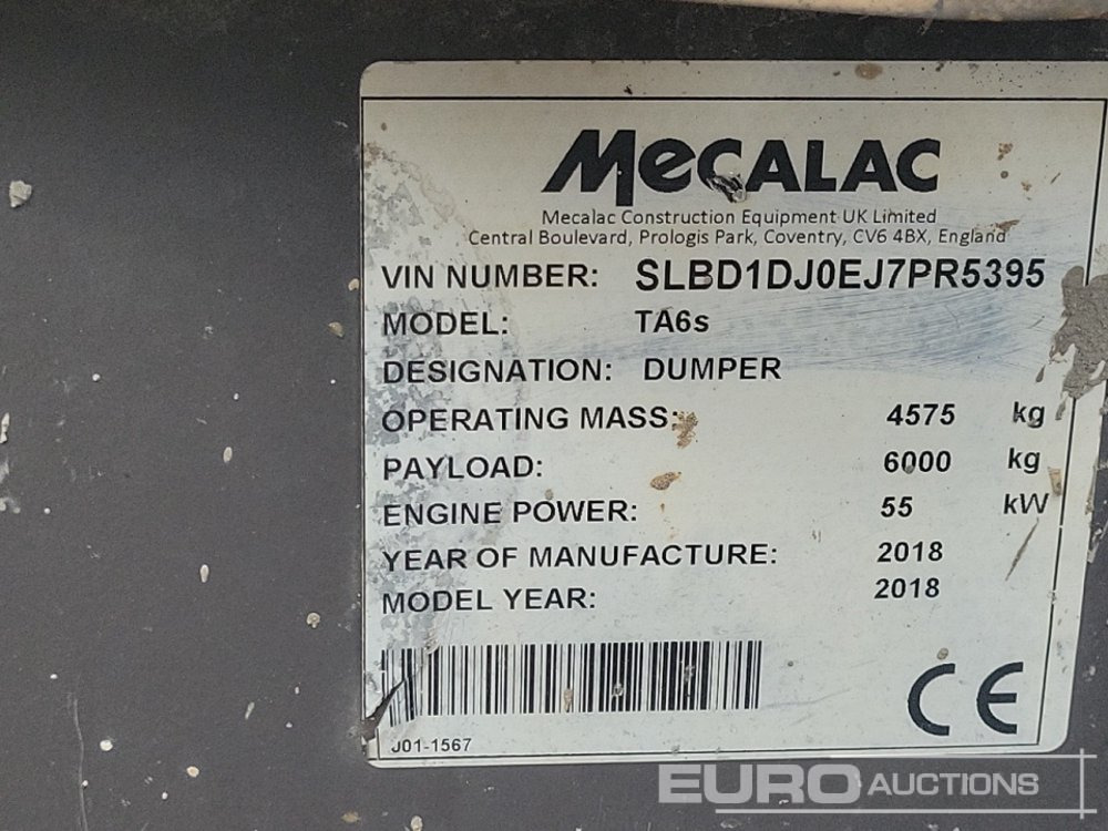 Tombador 2018 Mecalac TA6S: foto 39