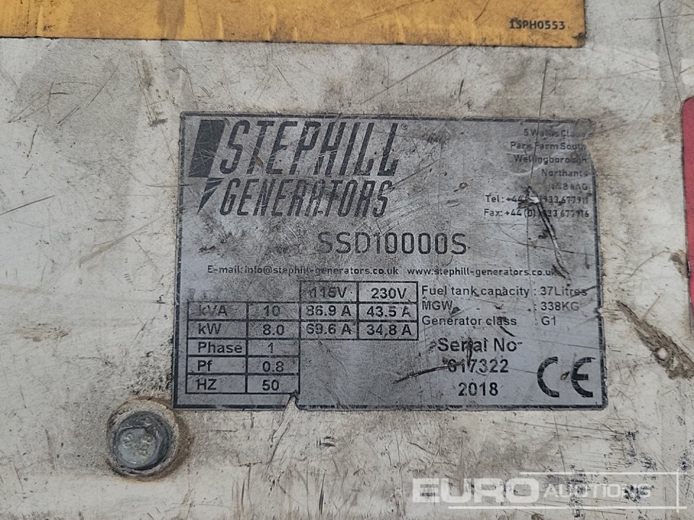 Gerador elétrico 2018 Stephill SSD10000S: foto 20