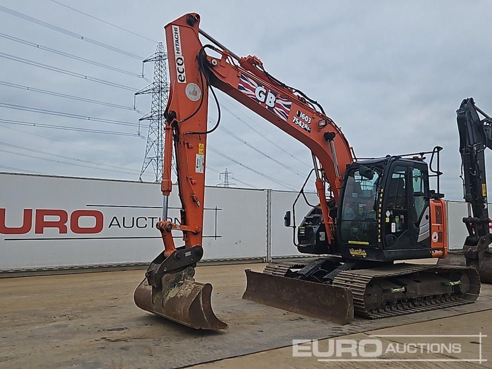 2019 Hitachi ZX135US-6 - Escavadora de rastos: foto 1 2019 Hitachi ZX135US-6 - Escavadora de rastos: foto 1
