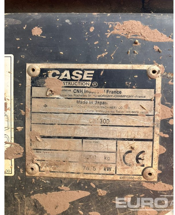 Escavadora de rastos 2021 Case CX130D: foto 30