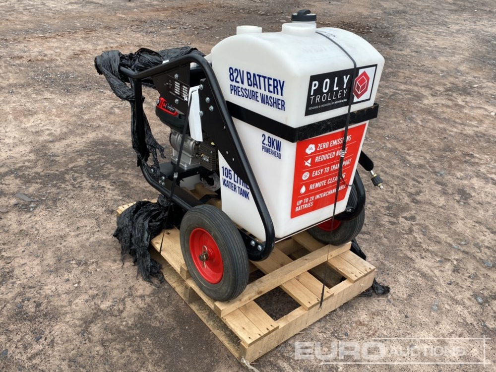2024 Western Global 105 Litre Poly Trolley, 2.9KW Cramer Battery Engine, 100 Bar (1500psi) Pressure Washer - Lavadora de alta pressão: foto 2 2024 Western Global 105 Litre Poly Trolley, 2.9KW Cramer Battery Engine, 100 Bar (1500psi) Pressure Washer - Lavadora de alta pressão: foto 2