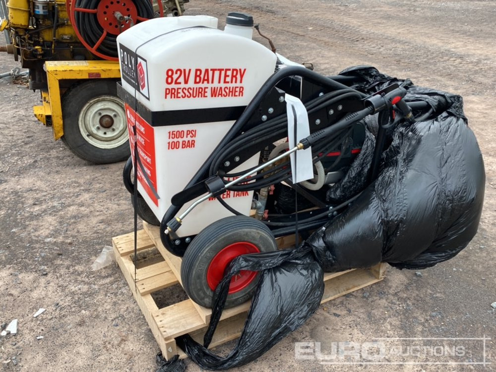 2024 Western Global 105 Litre Poly Trolley, 2.9KW Cramer Battery Engine, 100 Bar (1500psi) Pressure Washer - Lavadora de alta pressão: foto 4 2024 Western Global 105 Litre Poly Trolley, 2.9KW Cramer Battery Engine, 100 Bar (1500psi) Pressure Washer - Lavadora de alta pressão: foto 4