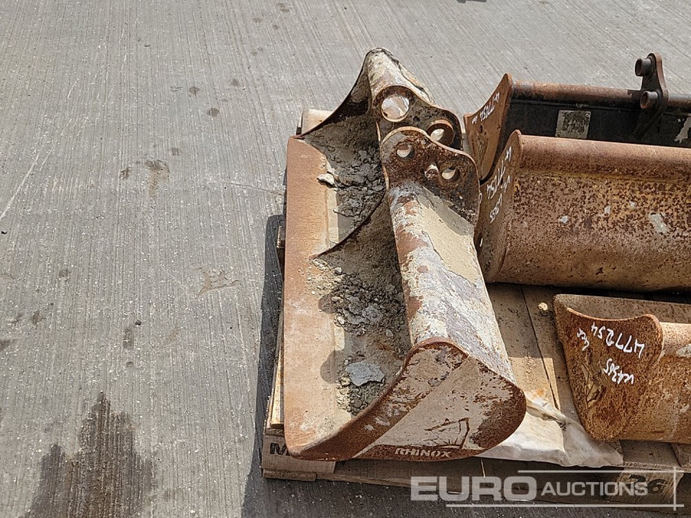 Balde 40", 36", 30", 30" Ditching Bucket 25-30mm Pin to suit Mini Excavator: foto 15