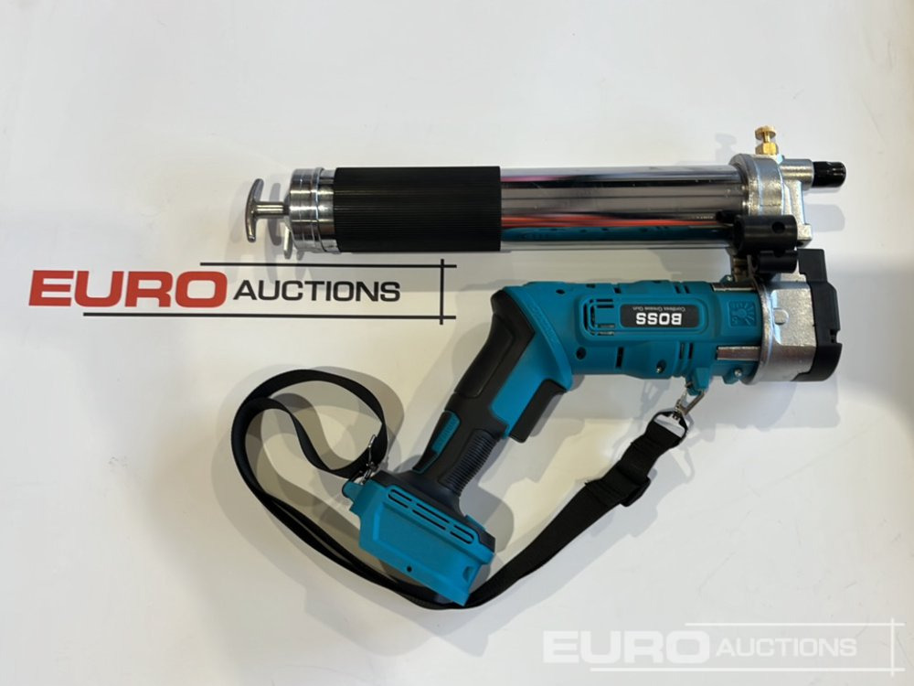 Equipamento de construção Boss 21 Volt Lithium Battery Cordless Grease Gun, 2 Batteries, Charger, Case, Shoulder Strap, Extension Pieces and Fittings: foto 12