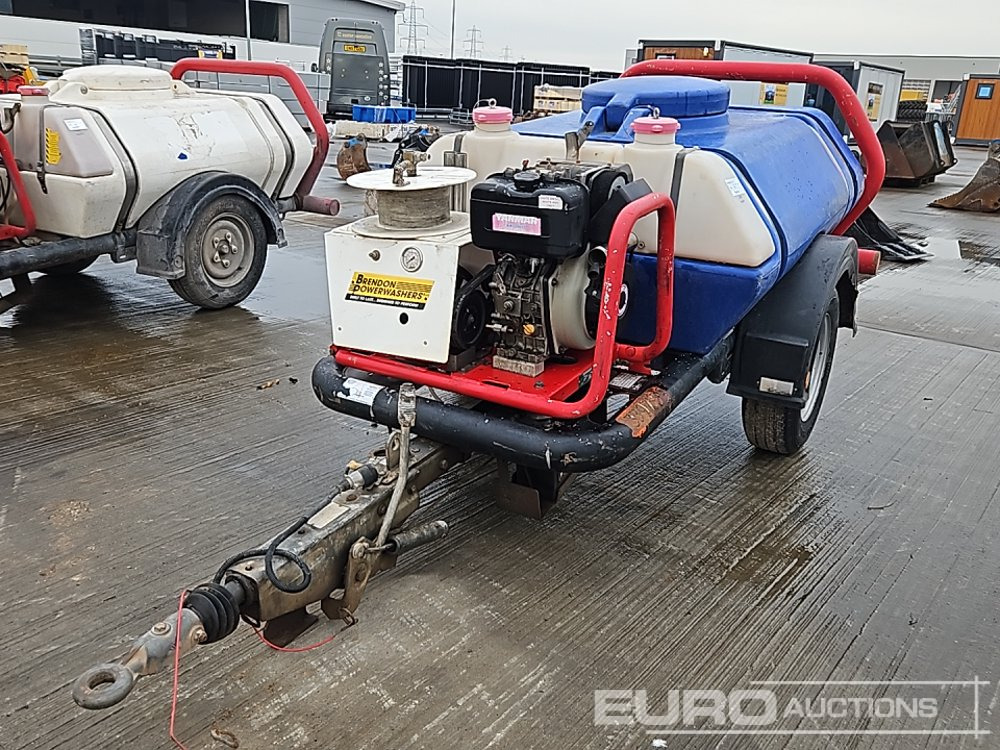Brendon Powerwashers Single Axle Plastic Water Bowser, Yanmar Pressure Washer - Lavadora de alta pressão: foto 1 Brendon Powerwashers Single Axle Plastic Water Bowser, Yanmar Pressure Washer - Lavadora de alta pressão: foto 1