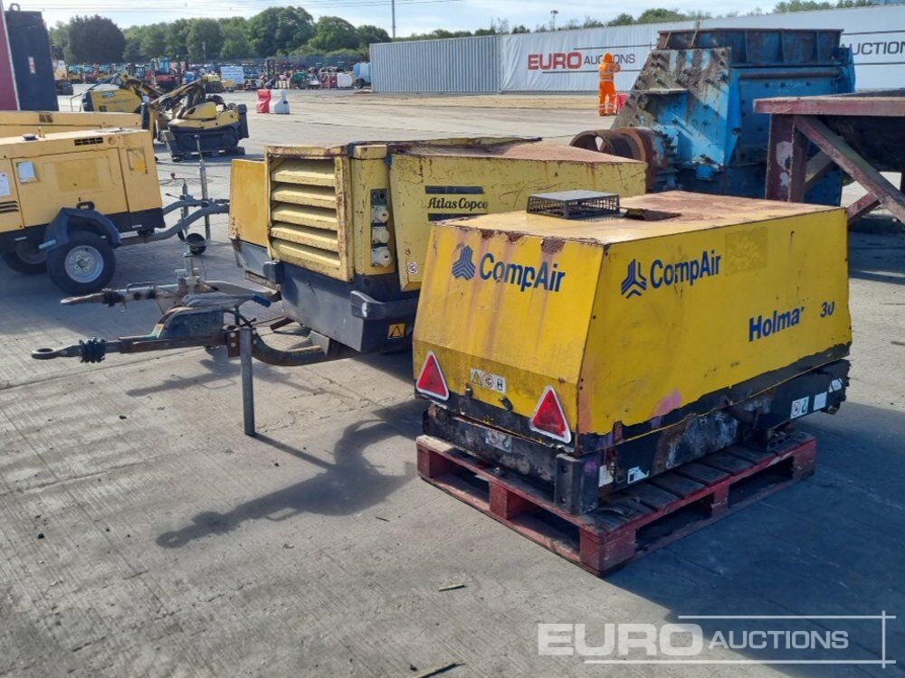 Comp Air Compressor (Engine Missing), Atlas Copco Single Axle Compressor (Engine Missing), Comp Air Single Axle Compressor (Engine Missing) - Compressor de ar: foto 1 Comp Air Compressor (Engine Missing), Atlas Copco Single Axle Compressor (Engine Missing), Comp Air Single Axle Compressor (Engine Missing) - Compressor de ar: foto 1