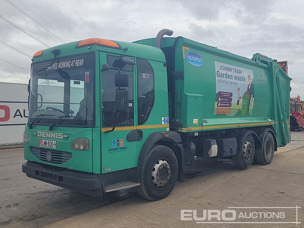 Dennis 6x2 Mid Lift Refuse Lorry, 360 Camera, Automatic Gearbox - Caminhão de lixo: foto 1 Dennis 6x2 Mid Lift Refuse Lorry, 360 Camera, Automatic Gearbox - Caminhão de lixo: foto 1
