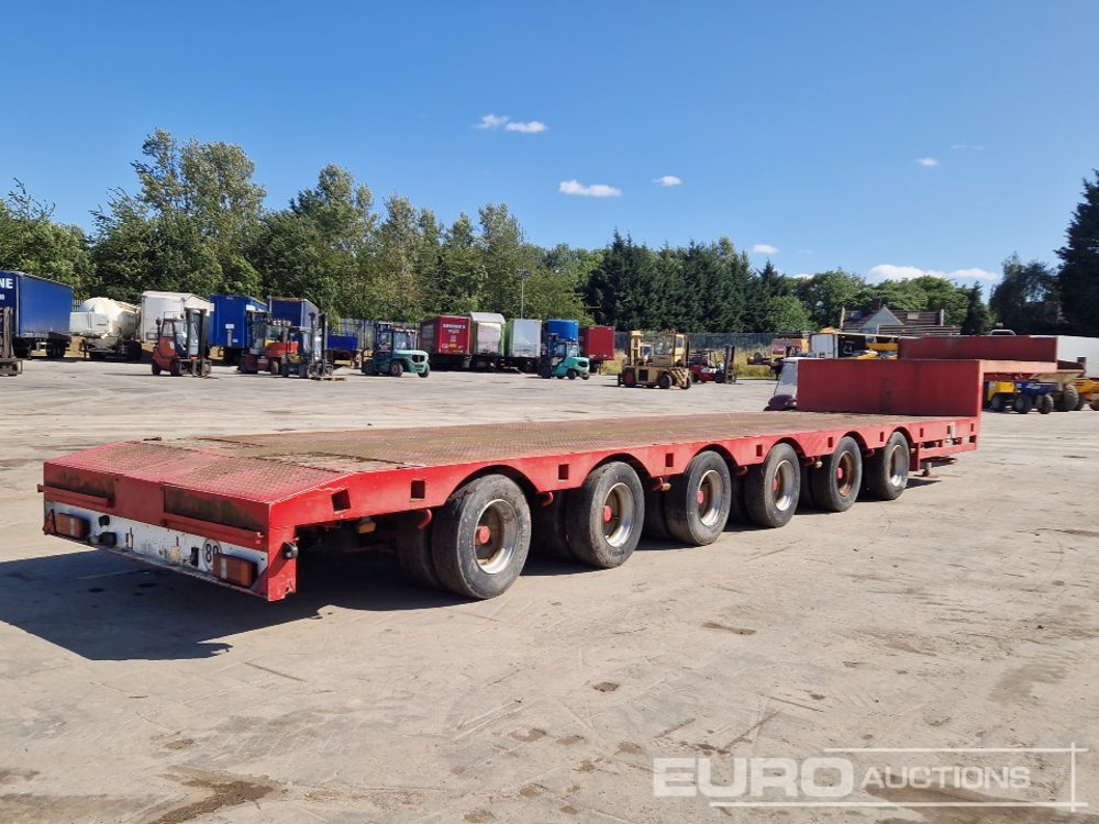 ES-GE 6 Axle Step Frame Extendable Low Loader Trailer, 4 Axle Steer, Air Brakes, Auto Lube - Semi-reboque baixa: foto 5 ES-GE 6 Axle Step Frame Extendable Low Loader Trailer, 4 Axle Steer, Air Brakes, Auto Lube - Semi-reboque baixa: foto 5