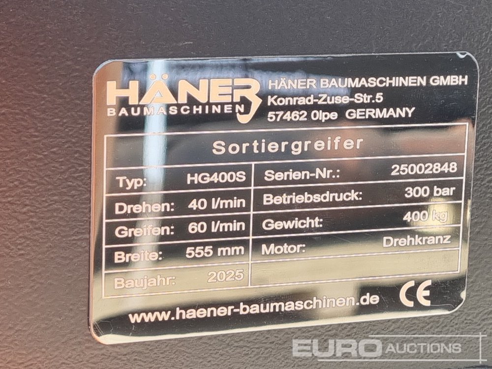 Equipamento por Escavadeira Unused 2025 Haner HG400S: foto 20