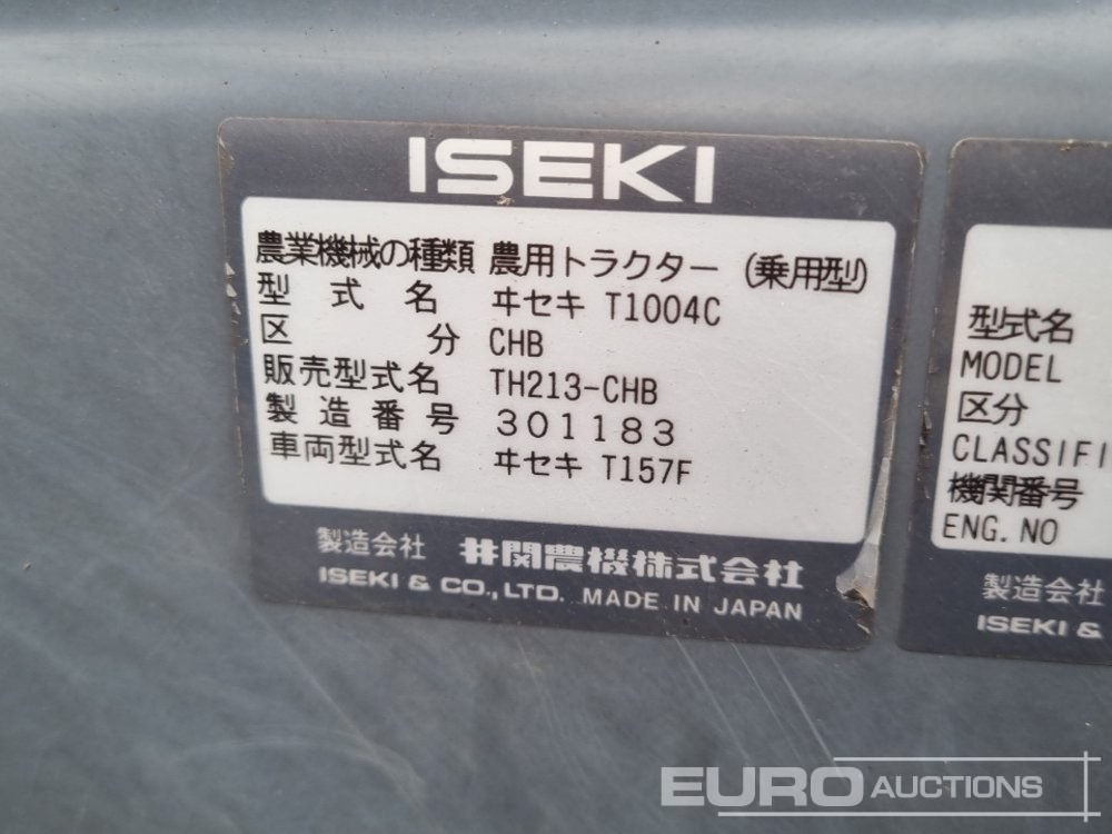 Mini trator Iseki TH213: foto 41
