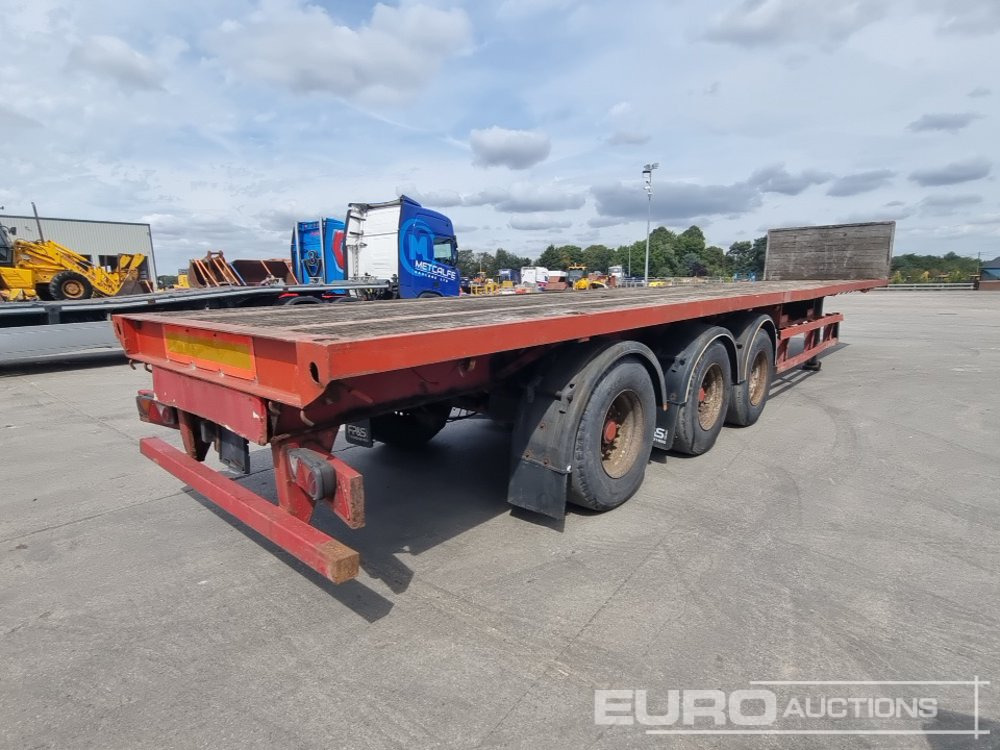 M & G Trailers Tri Axle Flatbed Trailer, Rear Lift Axle, Twist Locks - Semi-reboque plataforma/ Caixa aberta: foto 5 M & G Trailers Tri Axle Flatbed Trailer, Rear Lift Axle, Twist Locks - Semi-reboque plataforma/ Caixa aberta: foto 5