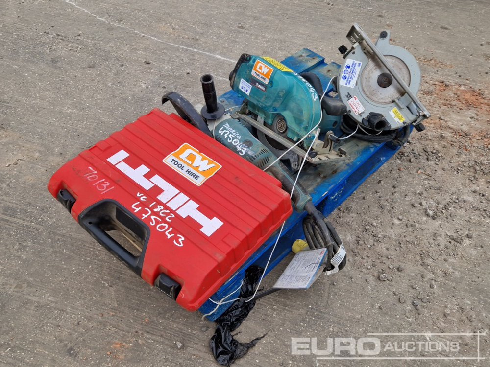 Makkta 110Volt Circular Saw (2 of), Makita GA9020 110Volt Angle Grinder, Hilti TE 300 110Volt Hammer Drill - Equipamento de construção: foto 1 Makkta 110Volt Circular Saw (2 of), Makita GA9020 110Volt Angle Grinder, Hilti TE 300 110Volt Hammer Drill - Equipamento de construção: foto 1