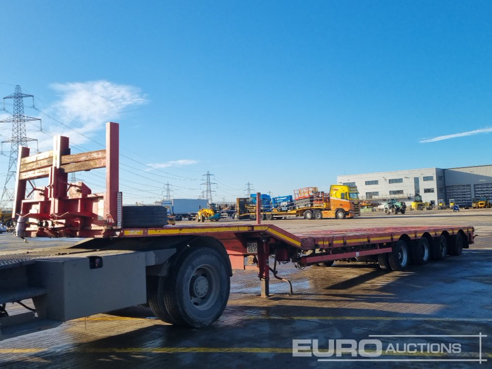 Nooteboom 4 Axle Extendable Low Loader Trailer, Twin Axle Rear Steer, Out Riggers - Camião de caixa aberta/ Plataforma: foto 1 Nooteboom 4 Axle Extendable Low Loader Trailer, Twin Axle Rear Steer, Out Riggers - Camião de caixa aberta/ Plataforma: foto 1