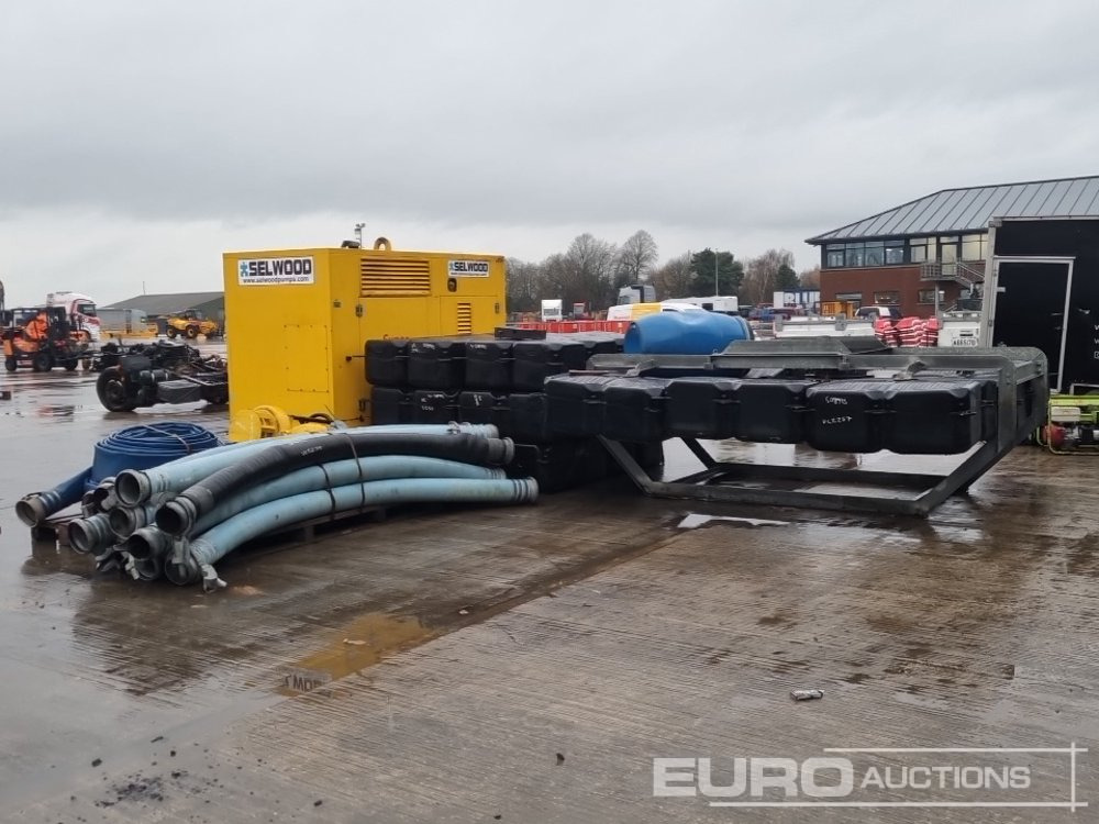 Selwood Hydraulic Pump, Iveco Engine, 6" Hydraulic Submersible Waterpump & Hoses, Pallet of Lay Flat Hoses, Pallet of 6" Hoses, Flotation Pontoon & Floats - Bomba de água: foto 3 Selwood Hydraulic Pump, Iveco Engine, 6" Hydraulic Submersible Waterpump & Hoses, Pallet of Lay Flat Hoses, Pallet of 6" Hoses, Flotation Pontoon & Floats - Bomba de água: foto 3
