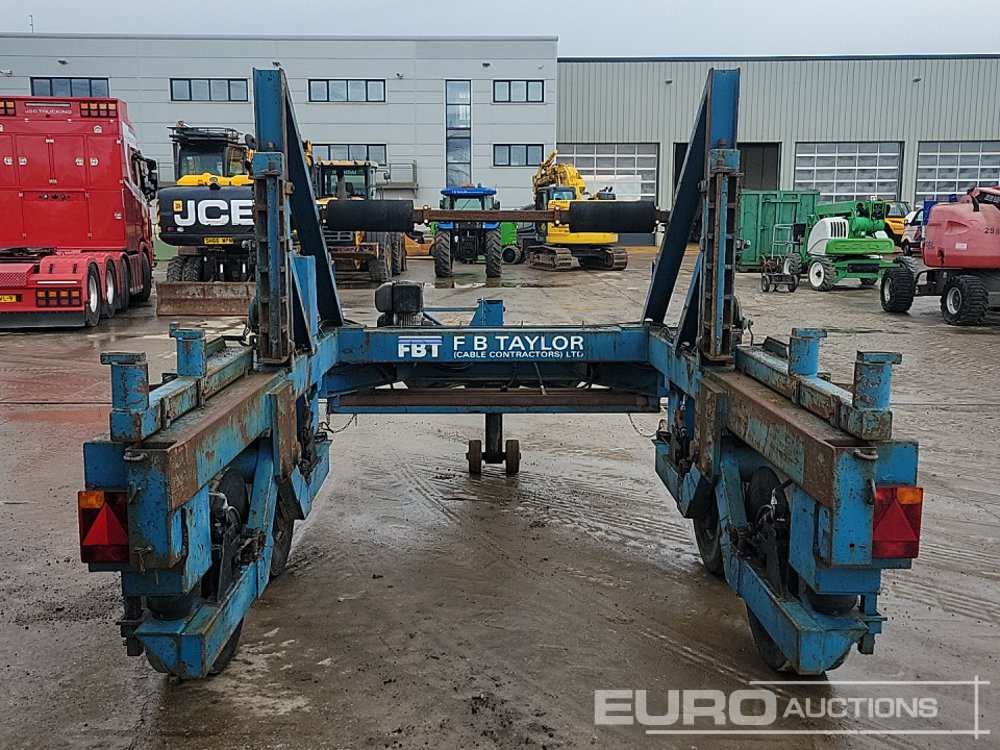 Single Axle Hydraulic Cable Reel Trailer, 1 Cylinder Engine - Reboque agrícola: foto 4 Single Axle Hydraulic Cable Reel Trailer, 1 Cylinder Engine - Reboque agrícola: foto 4