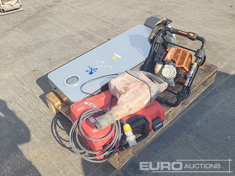 Stihl Petrol Auger Drive Unit, Hilti 110Volt Handheld Breaker (2 of), Airxpro 240Volt Air Purifier - Equipamento de construção: foto 1 Stihl Petrol Auger Drive Unit, Hilti 110Volt Handheld Breaker (2 of), Airxpro 240Volt Air Purifier - Equipamento de construção: foto 1