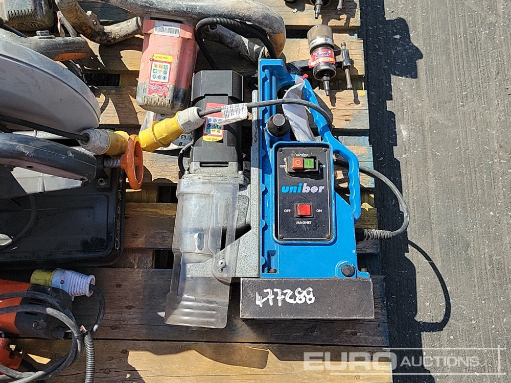 Equipamento de construção Unibor 110 Vot Mag Drill, Alfra Rotabest 110 Volt Mag Drill, 110 Volt Paddle Mixer (3 of), 100Volt Evolution Cut off Saw, 110 Volt REMS Sander: foto 26