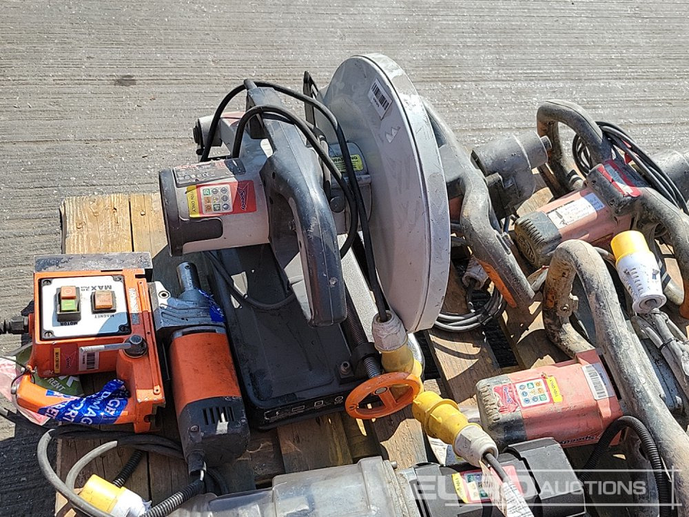 Equipamento de construção Unibor 110 Vot Mag Drill, Alfra Rotabest 110 Volt Mag Drill, 110 Volt Paddle Mixer (3 of), 100Volt Evolution Cut off Saw, 110 Volt REMS Sander: foto 19