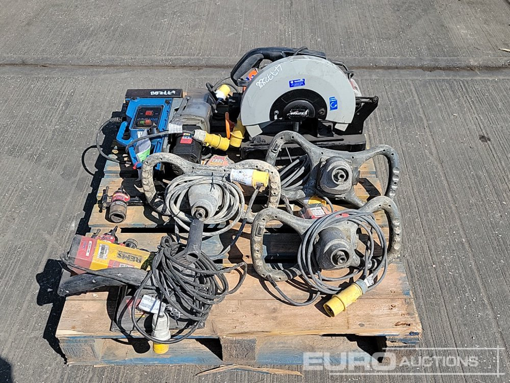 Equipamento de construção Unibor 110 Vot Mag Drill, Alfra Rotabest 110 Volt Mag Drill, 110 Volt Paddle Mixer (3 of), 100Volt Evolution Cut off Saw, 110 Volt REMS Sander: foto 8