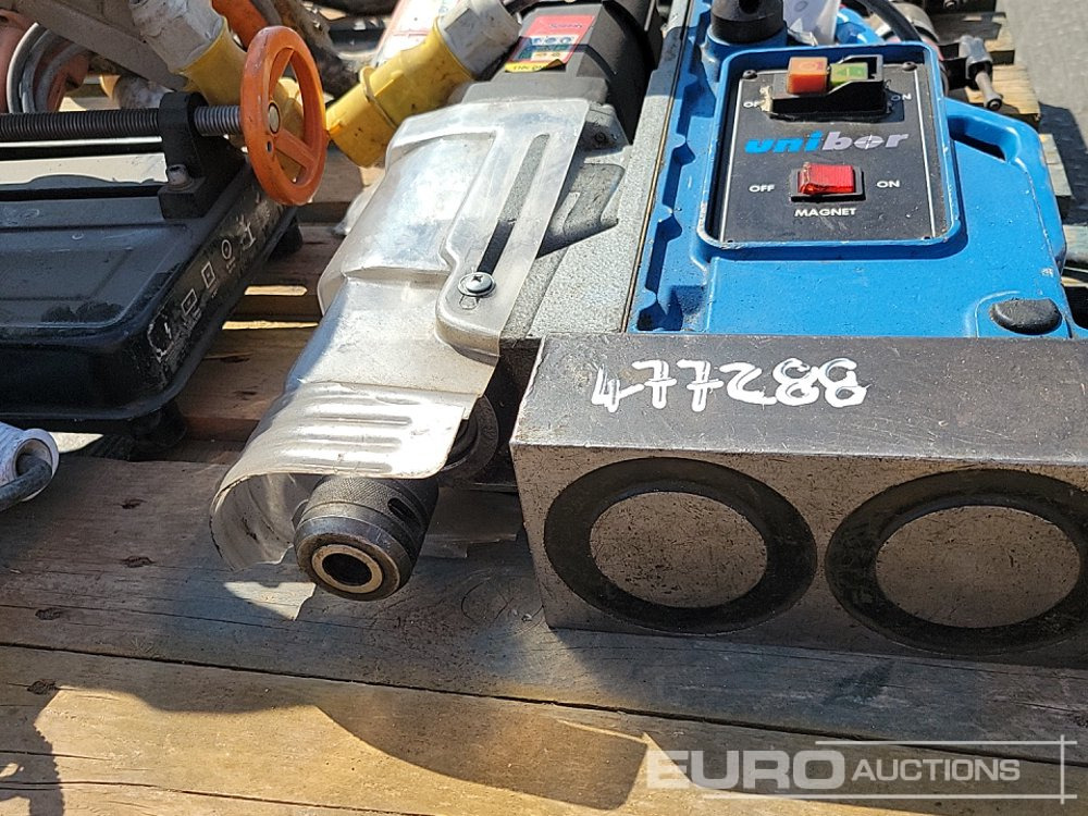 Equipamento de construção Unibor 110 Vot Mag Drill, Alfra Rotabest 110 Volt Mag Drill, 110 Volt Paddle Mixer (3 of), 100Volt Evolution Cut off Saw, 110 Volt REMS Sander: foto 28