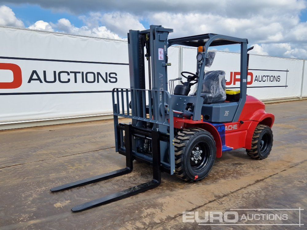 Unused 2025 Apache CPCD35 Diesel Rough Terrain Forklift, 2 Stage Mast, Sideshift - Empilhador todo-o-terreno: foto 2 Unused 2025 Apache CPCD35 Diesel Rough Terrain Forklift, 2 Stage Mast, Sideshift - Empilhador todo-o-terreno: foto 2