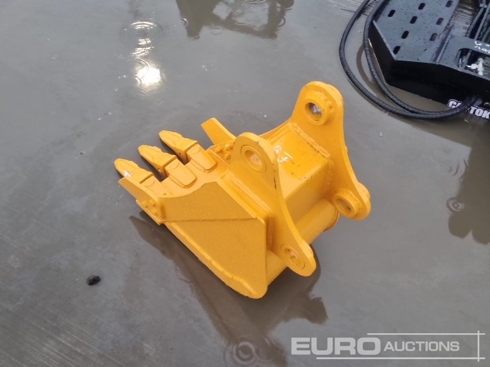 Unused 2025 Captok 12" Digging Bucket 45mm Pin to suit 4-6 Ton Excavator - Balde: foto 3 Unused 2025 Captok 12" Digging Bucket 45mm Pin to suit 4-6 Ton Excavator - Balde: foto 3