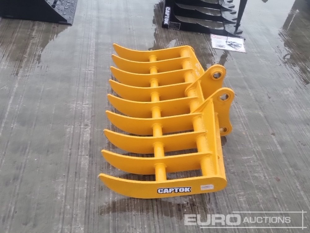 Unused 2025 Captok 44" Rake 45mm Pin to suit 4-6 Ton Excavator - Balde: foto 2 Unused 2025 Captok 44" Rake 45mm Pin to suit 4-6 Ton Excavator - Balde: foto 2