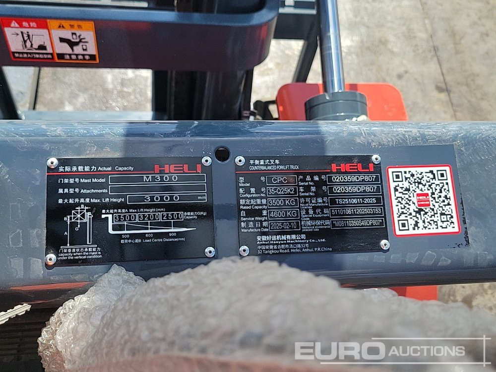 Empilhadeira Unused 2025 HCHI CPC35: foto 38