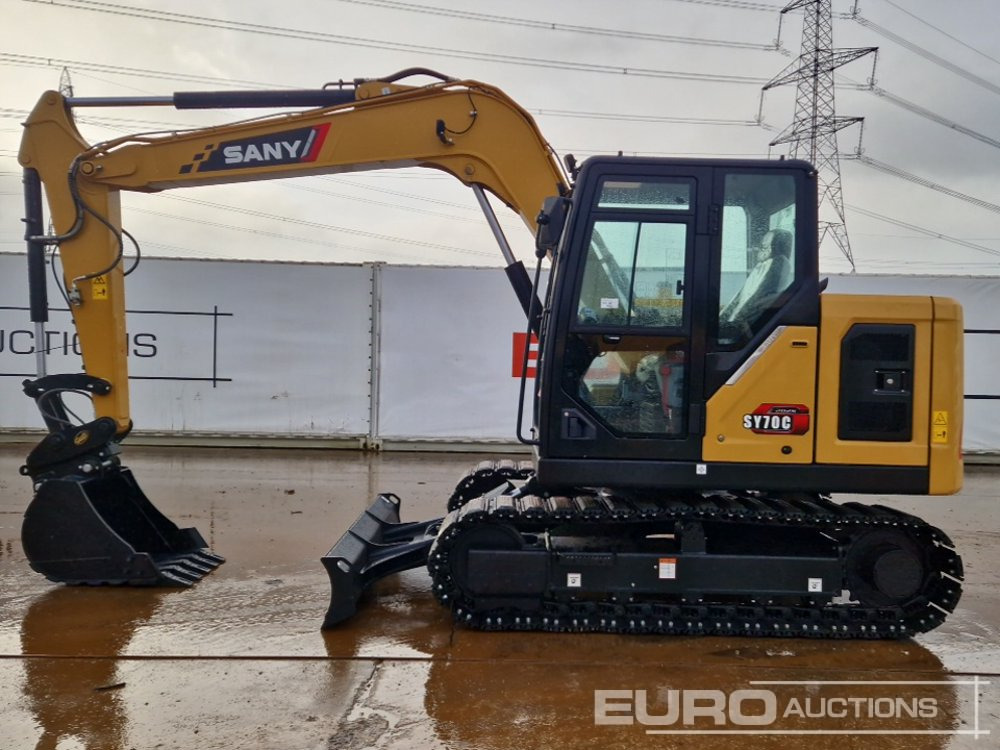 Unused 2025 Sany SY70C - Mini escavadeira: foto 2 Unused 2025 Sany SY70C - Mini escavadeira: foto 2