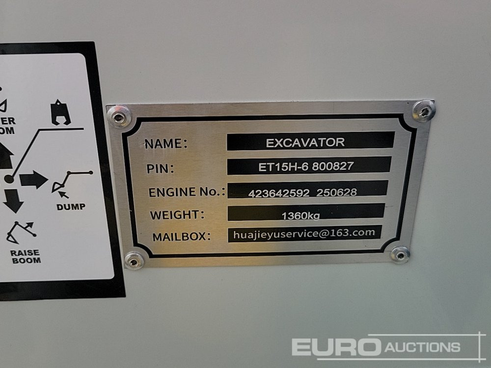Mini escavadeira Unused 2025 Toft ET15H-6: foto 49