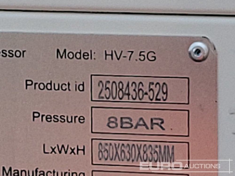 Compressor de ar Unused 2025 Zelfir HV-7.5G: foto 37