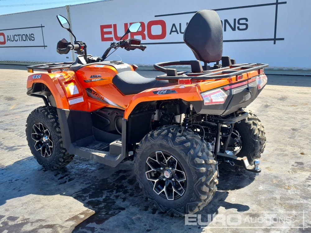 Unused Beast 450L, 4WD Petrol Quad Bike, Front Winch, Power Steering, Front & Rear Diff Lock, Alloy Wheels, LED Pack, Rear Tow Hitch, Backrest, T3b Engine - Quadriciclo: foto 3 Unused Beast 450L, 4WD Petrol Quad Bike, Front Winch, Power Steering, Front & Rear Diff Lock, Alloy Wheels, LED Pack, Rear Tow Hitch, Backrest, T3b Engine - Quadriciclo: foto 3