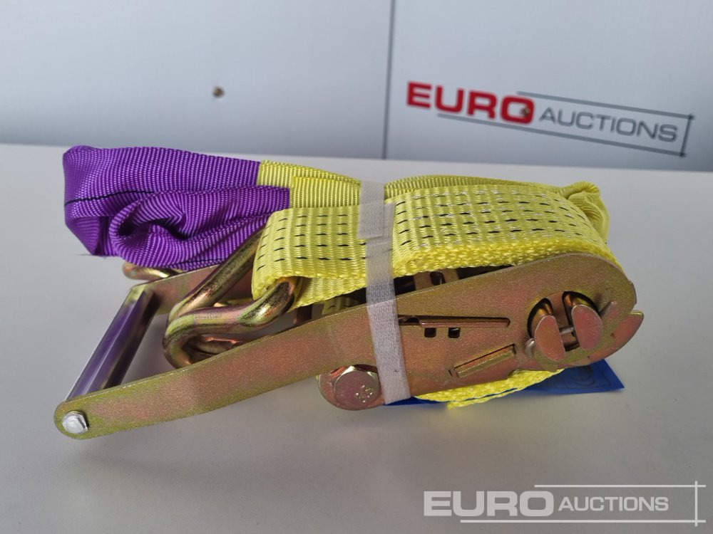 Equipamento de construção Unused Boss 4M x 50mm 5 Ton Ratchet Straps with Sling (4 of): foto 8