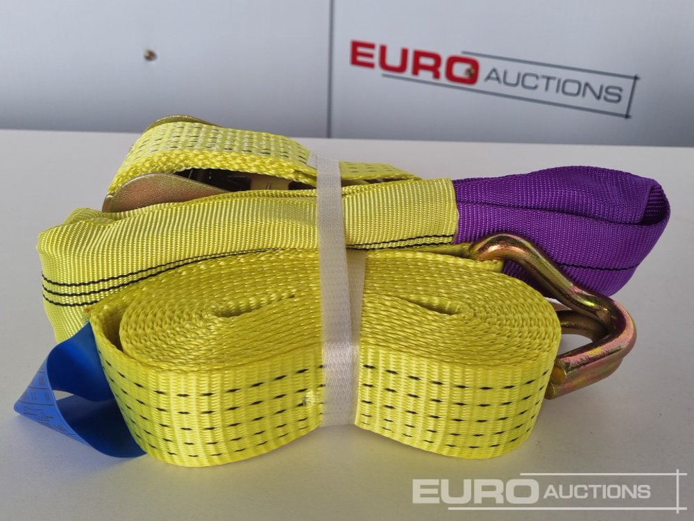 Equipamento de construção Unused Boss 4M x 50mm 5 Ton Ratchet Straps with Sling (4 of): foto 7