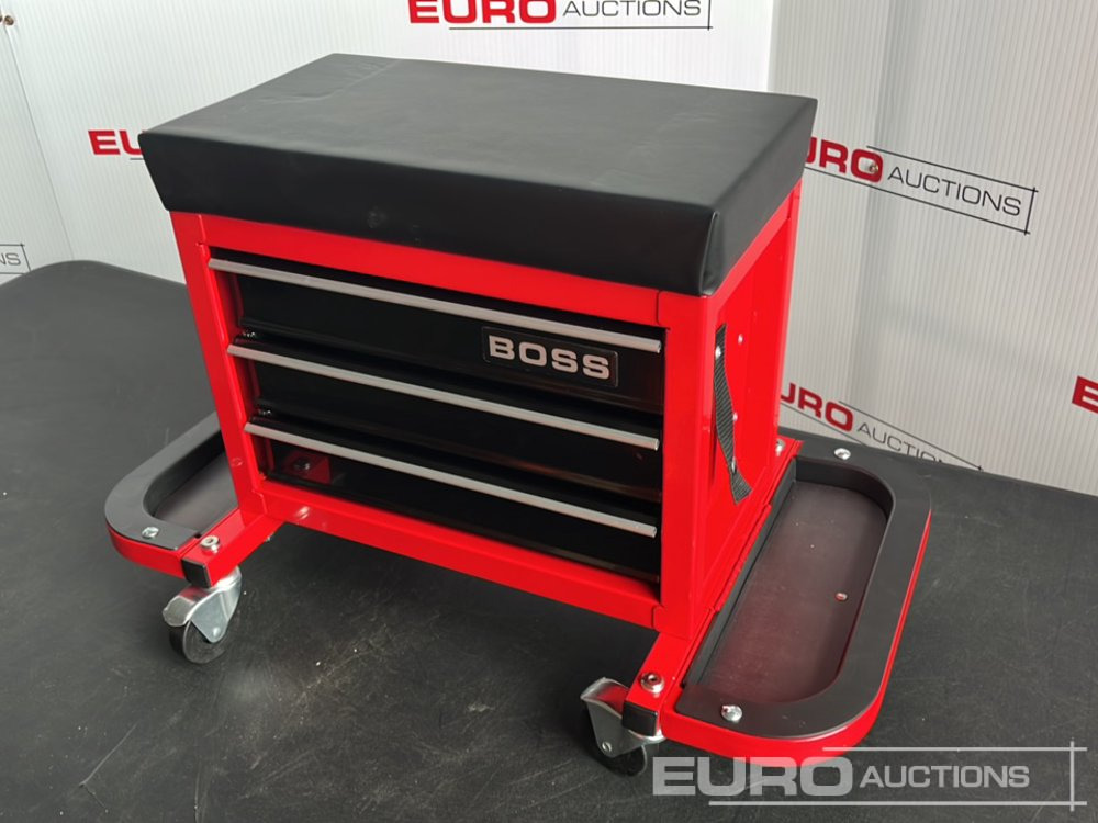 Unused Boss Wheeled Stool Tool Box, 3 Drawers, Magnetic Trays - Equipamento para oficina: foto 3 Unused Boss Wheeled Stool Tool Box, 3 Drawers, Magnetic Trays - Equipamento para oficina: foto 3