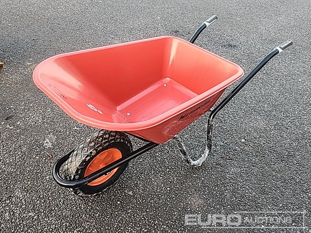 Unused Haemmerlin Plastic Tub Wheelbarrow - Equipamento de construção: foto 1 Unused Haemmerlin Plastic Tub Wheelbarrow - Equipamento de construção: foto 1
