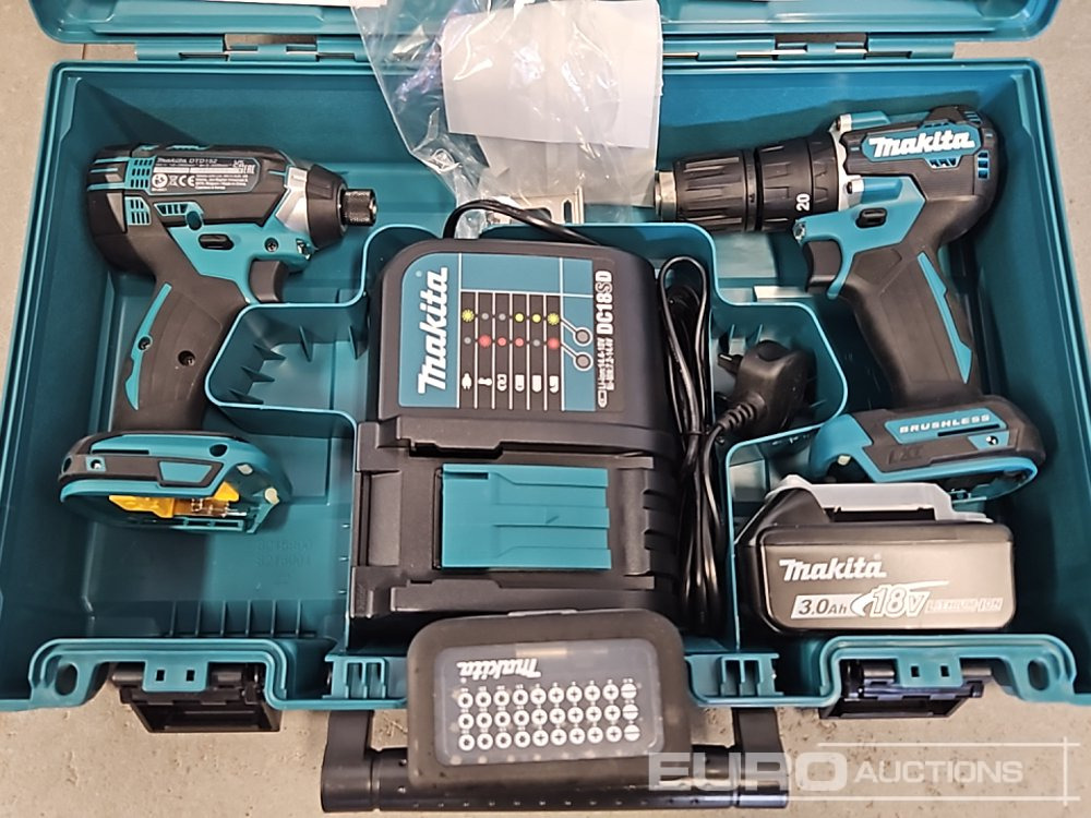 Unused Makita DHP453 18V LXT Combi Dril, Makita DTD152 18V LXT Impact Driver, Battery, Charger, Bit Set - Equipamento para oficina: foto 3 Unused Makita DHP453 18V LXT Combi Dril, Makita DTD152 18V LXT Impact Driver, Battery, Charger, Bit Set - Equipamento para oficina: foto 3
